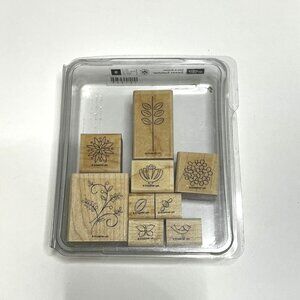 Stampin' Up! SWEET SUMMER Set of 9 Decorative Rubber‎ Stamps Retired